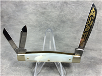 FRANK BUSTER CUTLERY CO. Fight'n Rooster Mother of Pearl 3-Blade Whittler