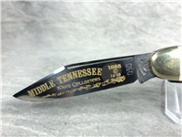 1985 FRANK BUSTER Fight'n Rooster Middle TN Knife Club Pearl Cattle Knife