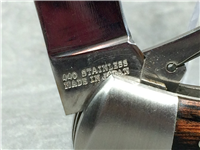 PRECISE Wood-Handled 2-7/8" Deerslayer Lockback  w/ Scissors