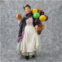 BIDDY PENNYFARTHING Balloon Lady 9 inch Porcelain Figurine  (Royal Doulton, HN 1843)