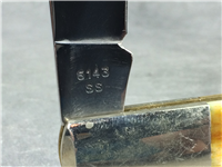 1995 CASE XX USA 6143 SS  Smooth Antique Bone Granddaddy Barlow Pocket Knife