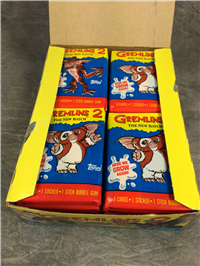 GREMLINS 2 Collector Cards Full Box of 36 Unopened Packs + Poster (Topps, 1990)