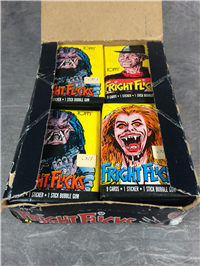 FRIGHT FLICKS Collector Cards 32 Unopened Wax Packs in Box (Topps, 1988)