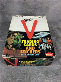 V Collector Trading Cards Full Box of 36 Unopened Wax Packs (Fleer, 1984)