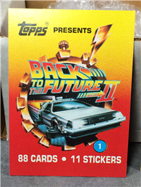 BACK TO THE FUTURE II 3 Complete Card Sets + Extras and Stickers (Topps, 1989)