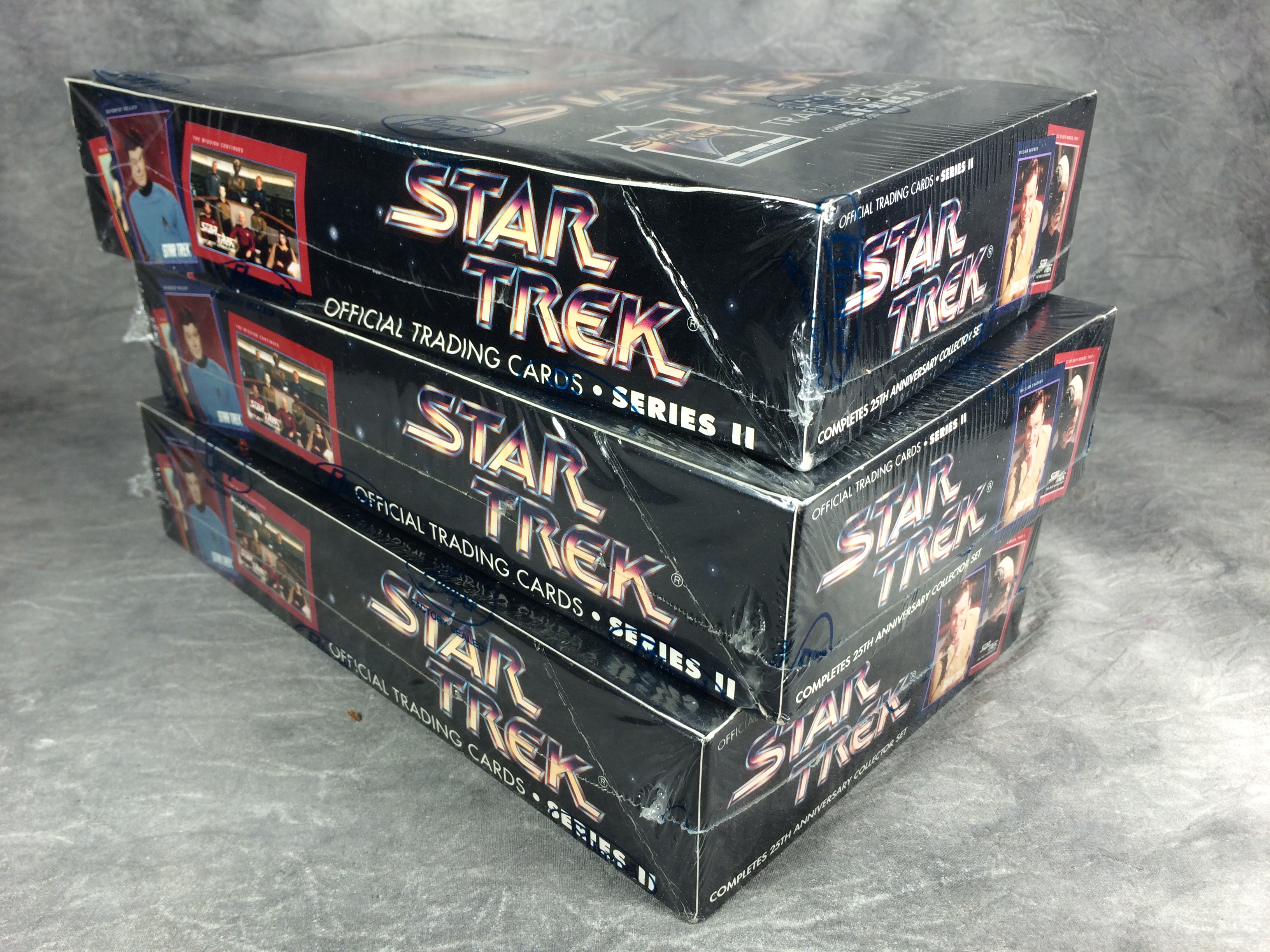 Value of STAR TREK 25th Anniv. Trading Cards 3 Sealed Boxes Wholesale Lot (Impel, Series II ...