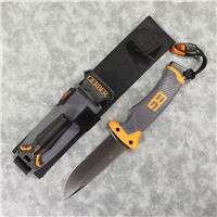 GERBER 31-000751 Bear Grylls Survival Series Ultimate Fixed Blade Knife & Sheath with Integrated Sharpener & Fire Starter