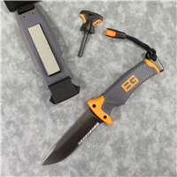 GERBER 31-000751 Bear Grylls Survival Series Ultimate Fixed Blade Knife & Sheath with Integrated Sharpener & Fire Starter