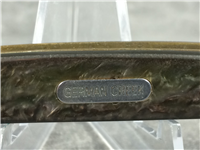 GERMAN CREEK Hand Made Black Celluloid Cracked Ice Congress Pocket Knife