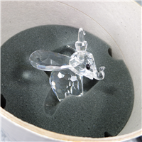 Crystal DUMBO ELEPHANT 2-5/8 inch Figurine with Black Eyes (Swarovski, 7640 NR 100 001, 1990)