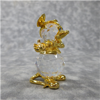 Crystal & Gold MICKEY MOUSE 2-1/2 inch Trimlite Figurine (Swarovski, c 1980)