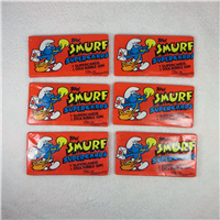 SMURFS Supercards Complete Box, 24 Packs   (Topps, 1982)