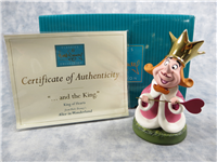 KING OF HEARTS ...And The King 4-1/2 inch Disney Alice In Wonderland Figurine (WDCC, 11K-41419-0, 1998-2001)