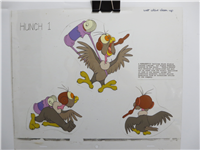 ROCK-A-DOODLE Hunch Character Guide Animation Cel (Don Bluth, 1991)