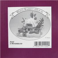 WHITE RABBIT'S HOUSE 5 inch Disney Enchanted Places Sculpture (WDCC, 11K-41202-0, 1995-1999)