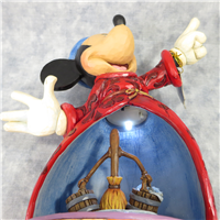 MICKEY MOUSE Sorcerer Mickey 9-3/4 inch Disney Figural Music Box with Light (Jim Shore, Enesco, 4013249)