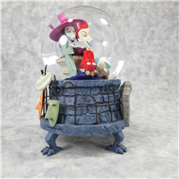 LOCK SHOCK & BARREL 7-1/4 inch Nightmare Before Christmas Snow Globe (Disney Direct, Touchstone Pictures, 1993)