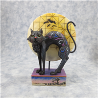 BAD LUCK 5-3/4 inch Halloween Cat/Moon Figurine (Jim Shore, Enesco, 4011059, 2008)