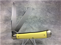 Vintage 1965-1969 CASE XX USA 3254 Yellow Trapper Pocket Knife