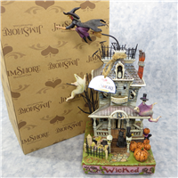WICKED 13-1/4 inch Deluxe Haunted House with Lighted/Motion/Sound Figurine (Jim Shore, Enesco, 4010356, 2008)