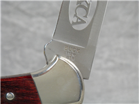 2007 BUCK 112 Ranger Folding Hunter NKCA Club Knife w/ Leather Sheath