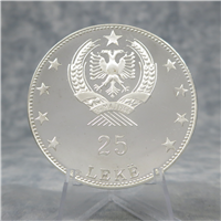 1968 Albania 500th Anniversary of Skanderbeg 3 Coin Pure Silver Proof Set