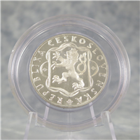 CZECHOSLOVAKIA 25 Korun 10th Anniversary/Slovak Uprising Silver Proof Coin (1955)