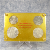 Taiwan 4 Coin 100th Anniversary/Centennial of Sun Yat-sen Commemorative Silver Set (The Central Bank of China, 1965)