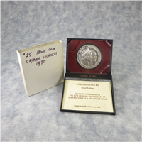 CAYMAN ISLANDS $25 Silver Proof Coin (Royal Canadian Mint, 1972)