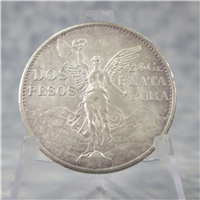 1921 Mexico 2 Peso 100th Anniversary of Independence Commemorative Silver Coin