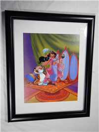 JASMINE & RAJAH Aladdin 14-1/2" x 17-1/2" Framed Lithograph (Disney)