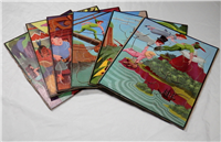 Vintage PETER PAN PICTURE PUZZLES Complete Set of 6 (Disney, Whitman, 1952)