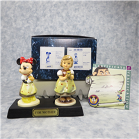 FOR MOTHER 5 inch Disney Minnie Mouse & Hummel Figurines  (17-332-13 & Hum 257/0, TMK 7)