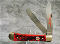 BOKER WWII Battle of the Bulge Limited Ed. Red Bone Commemorative Trapper Knife