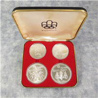 CANADA 1976 Montreal Olympics XXI 4 Coin Silver Uncirculated Set Series III Early Sports