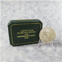 JAMAICA 5 Shillings VIII Commonwealth Games Commemorative Proof Coin (London Royal Mint,1966)