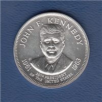The Presidential Treasury JOHN KENNEDY Commemorative Silver Medal  (Franklin Mint, 1970)
