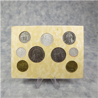9 Coin Uncirculated Vatican Souvenir Set - Pope Loannes XXIII & Pius XII 1942-1960