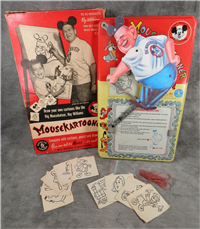 Vintage DISNEY Mousekartooner Mouseketeer Draw Like Roy Williams Litho Tin (Mattel, 1950s) 