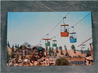 Vintage DISNEYLAND Fantasyland Skyway Ride Postcard (Disney, D106, 1955) 