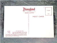 Vintage DISNEYLAND Tomorrowland TWA Rocket Ride Postcard (Disney, D109, 1955) 
