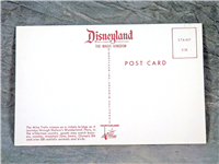 Vintage DISNEYLAND Frontierland Bear & Mine Train Postcard (Disney, C-18, 1950s) 