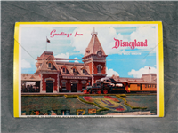 Vintage DISNEYLAND Magic Kingdom Fold Out Set of 12 Postcards (Disney, 1950s) 