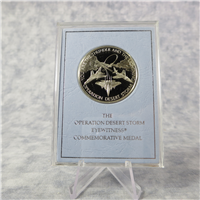 The Operation Desert Storm Eyewitness Commemorative Medal  (Franklin Mint, 1991)