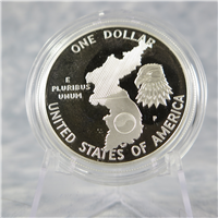 1991-P US Mint Korean War Memorial Silver $1 Dollar Proof Coin