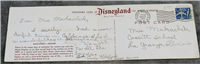 Rare Vintage DISNEYLAND Panorama Main Street Postcard (Disney, J-17, 1950s) 
