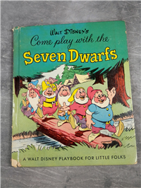 Vintage COME PLAY WITH THE SEVEN DWARFS Book (Walt Disney, 1948)