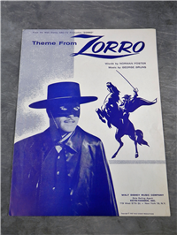Vintage ZORRO Theme Sheet Music (Disney, 1957)