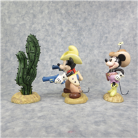 OPENING TITLE, MICKEY, MINNIE & CACTUS Two-Gun Mickey Disney Figurines (WDCC, 1236373, 2004)