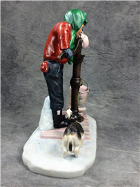 Norman Rockwell CHILLING CHORE - Going on Sixteen - Four Seasons 8-1/4" Figurine